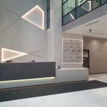 Вид главного ресепшен здания Бизнес-центр «Новосущевский»